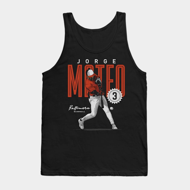 Jorge Mateo Baltimore Card Tank Top by Jesse Gorrell